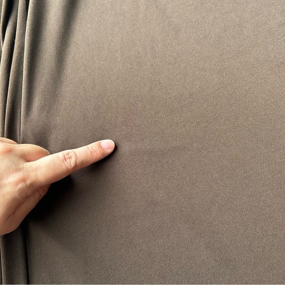 Lane Bryant Brown Lagenlook  Wide Leg Draped Jersey Capri Pants - Picture 13 of 13